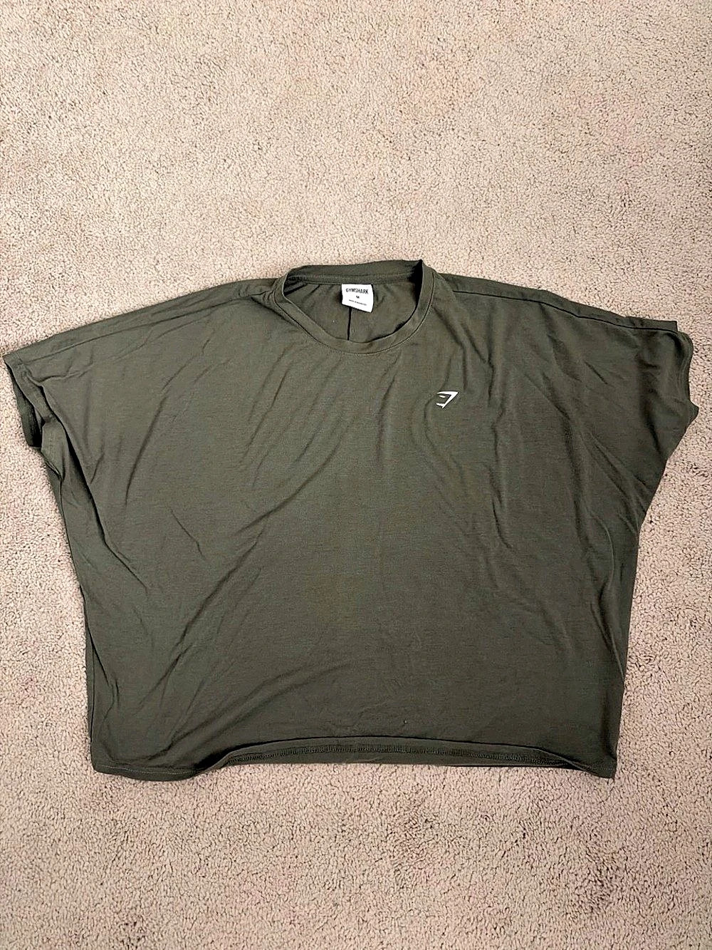 Gymshark Super Soft T-Shirt Olive Short Sleeve Tee Size Medium (women’s)